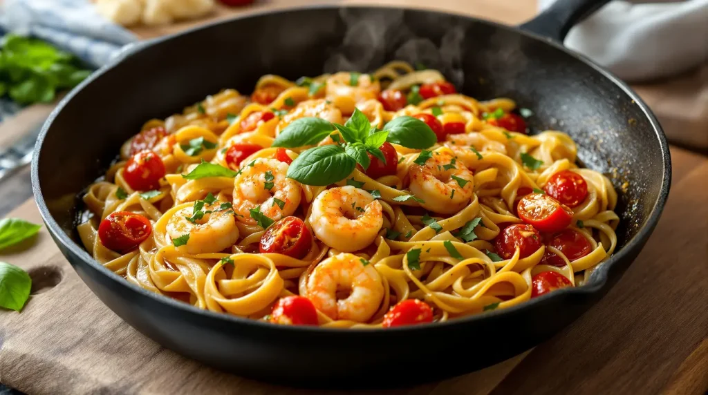 Fini les pâtes aux crevettes sèches : cette sauce au vin blanc et basilic transforme tout en 15 minutes