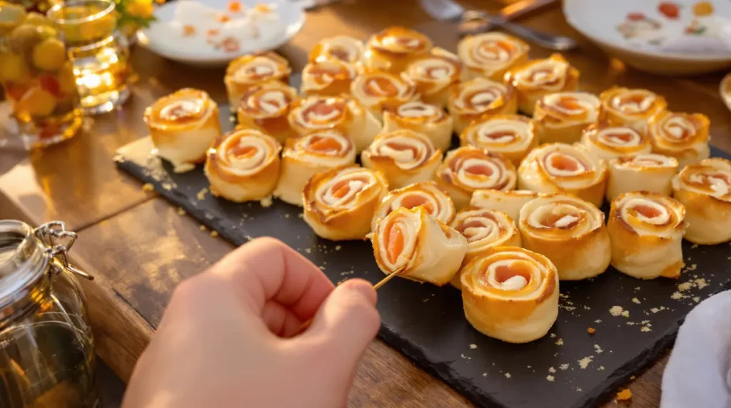 Trop simples pour être si bons ? Ces petits roulés feuilletés au fromage et saumon volent la vedette à toutes les verrines